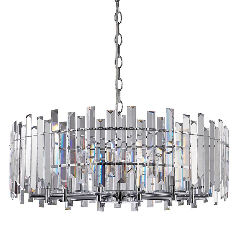 Люстра Langley Chandelier chrome 80 Хром Прозрачный в Сочи | Loft Concept 