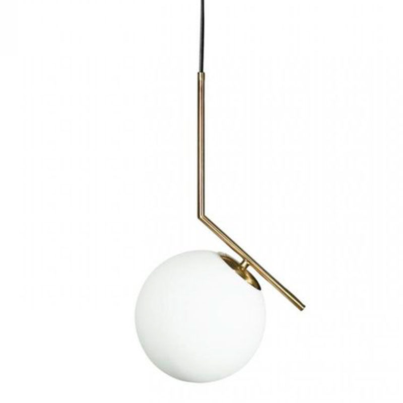 Светильник подвесной Flos IC Lighting Gold Pendant Lamp Золотой Белый в Сочи | Loft Concept 