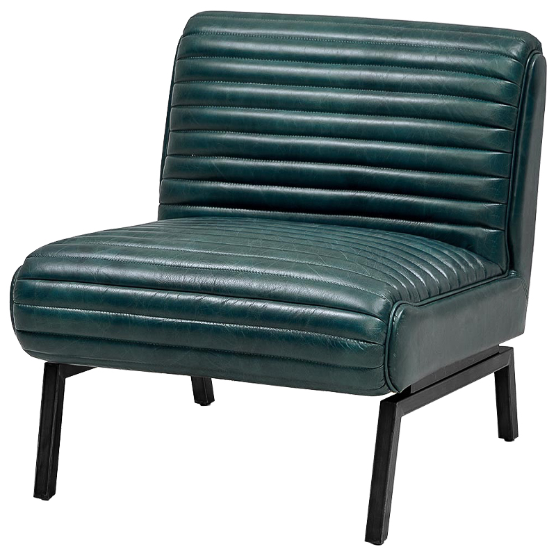 Кресло Gather Emerald Leather Chair Изумрудный в Сочи | Loft Concept 