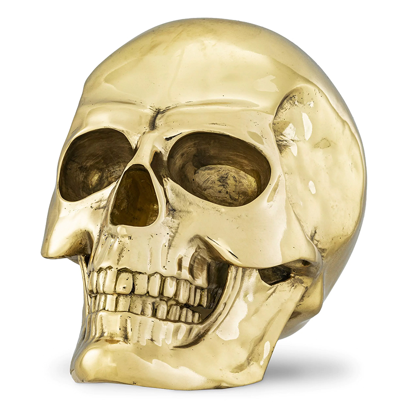 Статуэтка Philipp Plein Gold Skull Element Золотой в Сочи | Loft Concept 