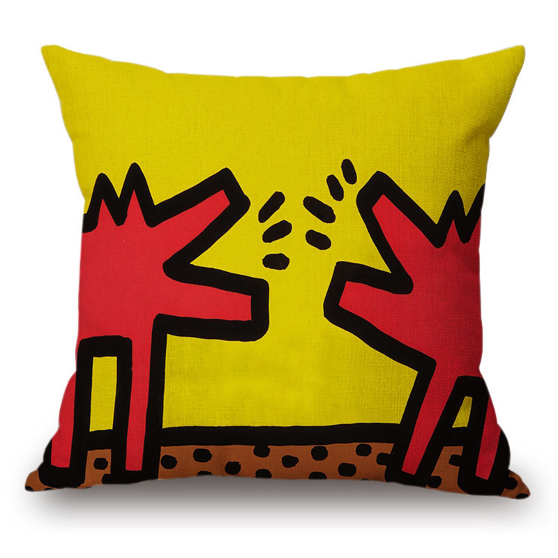 Подушка Keith Haring 1 Мульти в Сочи | Loft Concept 