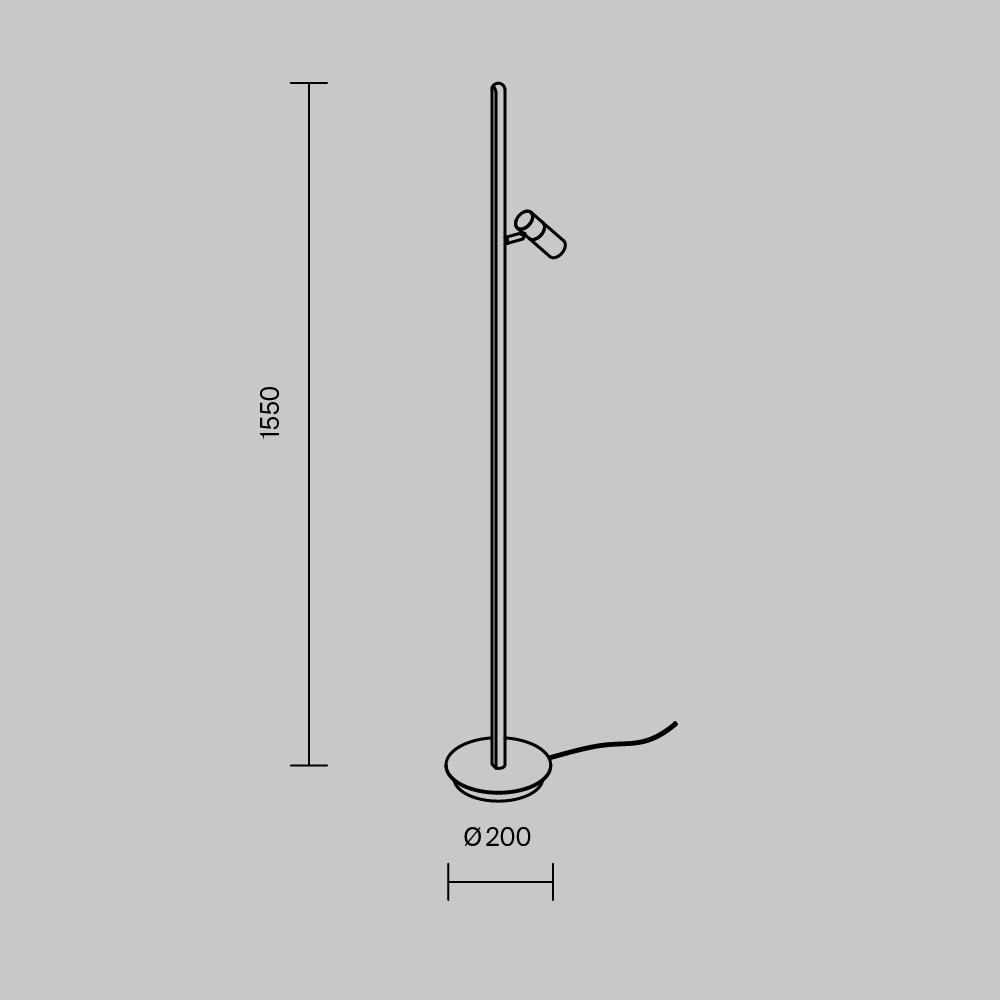 Напольный светильник Thin 3000К 14Вт в Сочи