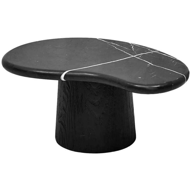 Кофейный стол Geoffroy Coffee Table Черный Мрамор Nero Черный матовый в Сочи | Loft Concept 