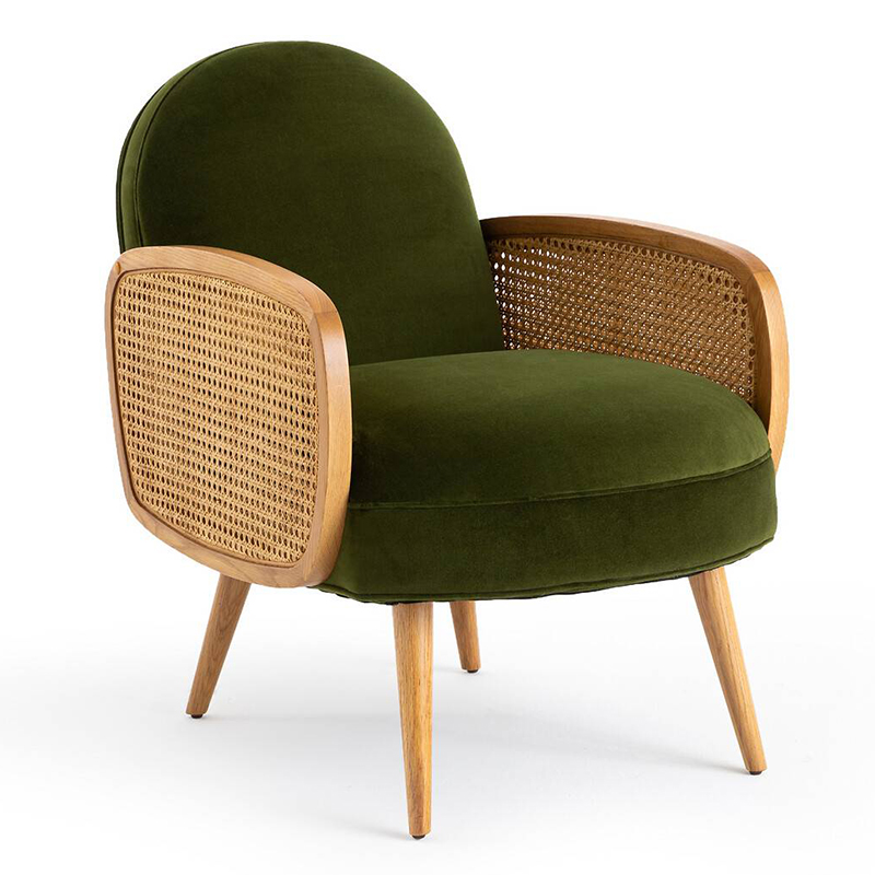 Кресло Morten Wicker Green Armchair Зеленый в Сочи | Loft Concept 