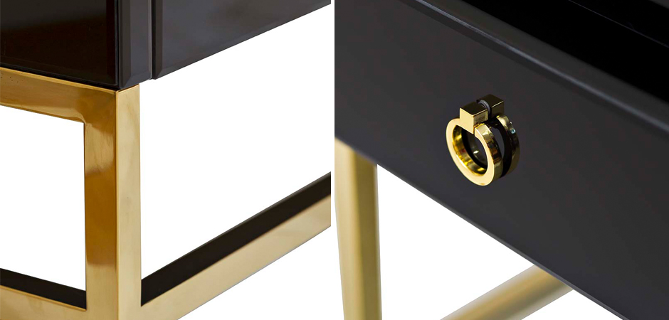 Тумба Black Gold Nightstand - фото №1