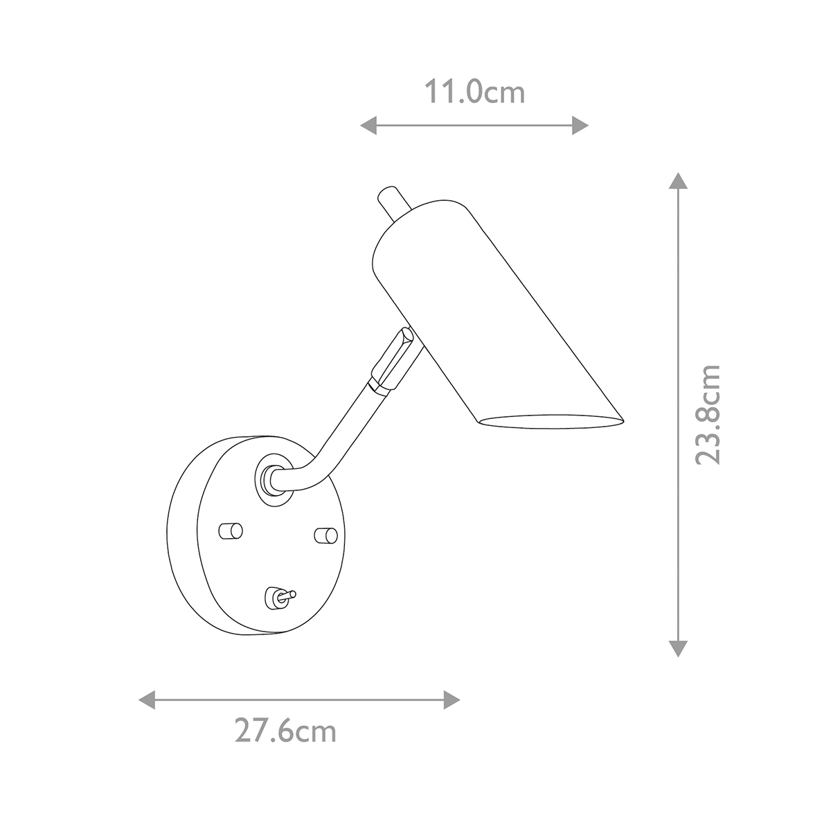 Бра с цилиндрическим плафоном и круглым основанием с выключателем Elstead Lighting в Сочи