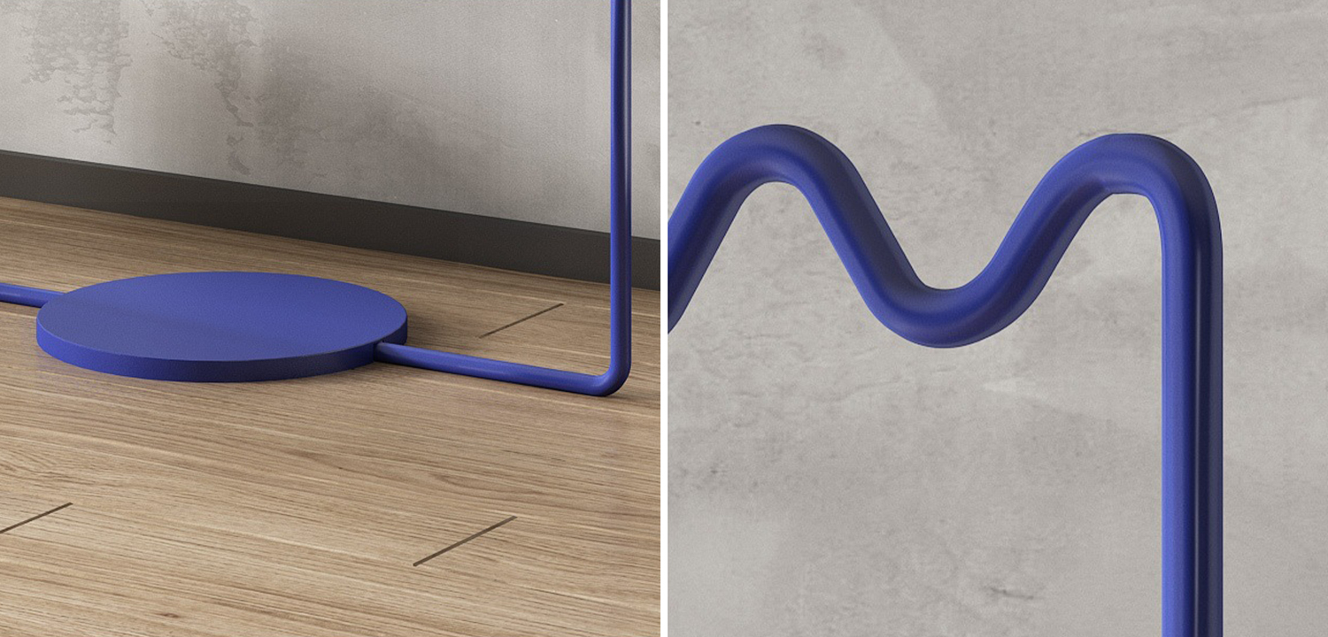 Вешалка Wave-shaped Hanger Rack Blue M - фото №1