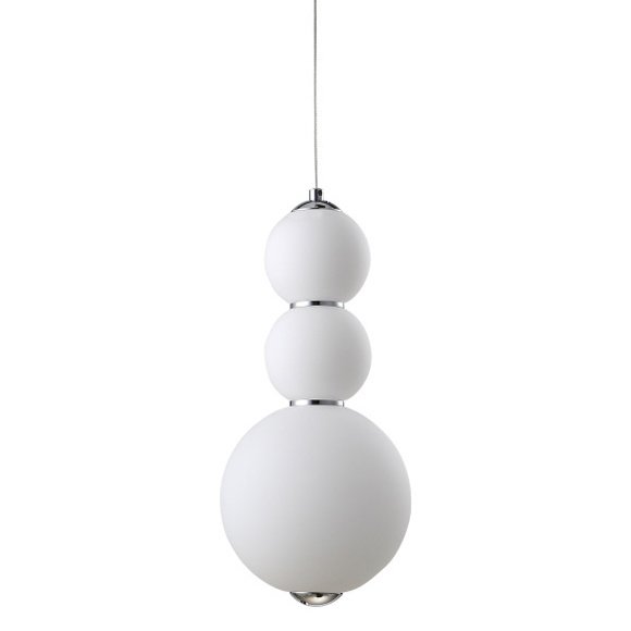 Люстра PEARLS Suspension Pendant Lamp D Белый Хром в Сочи | Loft Concept 