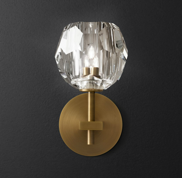 Бра RH Boule de Cristal Single Sconce Brass Латунь в Сочи | Loft Concept 