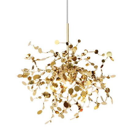 Люстра Terzani Argent Suspension Pendant lamp 40 Gold Глянцевое золото в Сочи | Loft Concept 