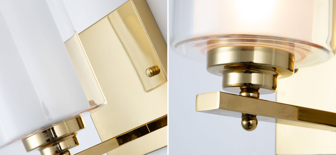 Бра с двойным плафоном Gold Helix - фото