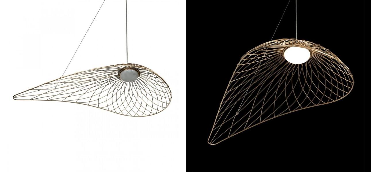 Светильник подвесной Friture Vertigo Pendant Gold 75 см - фото №1