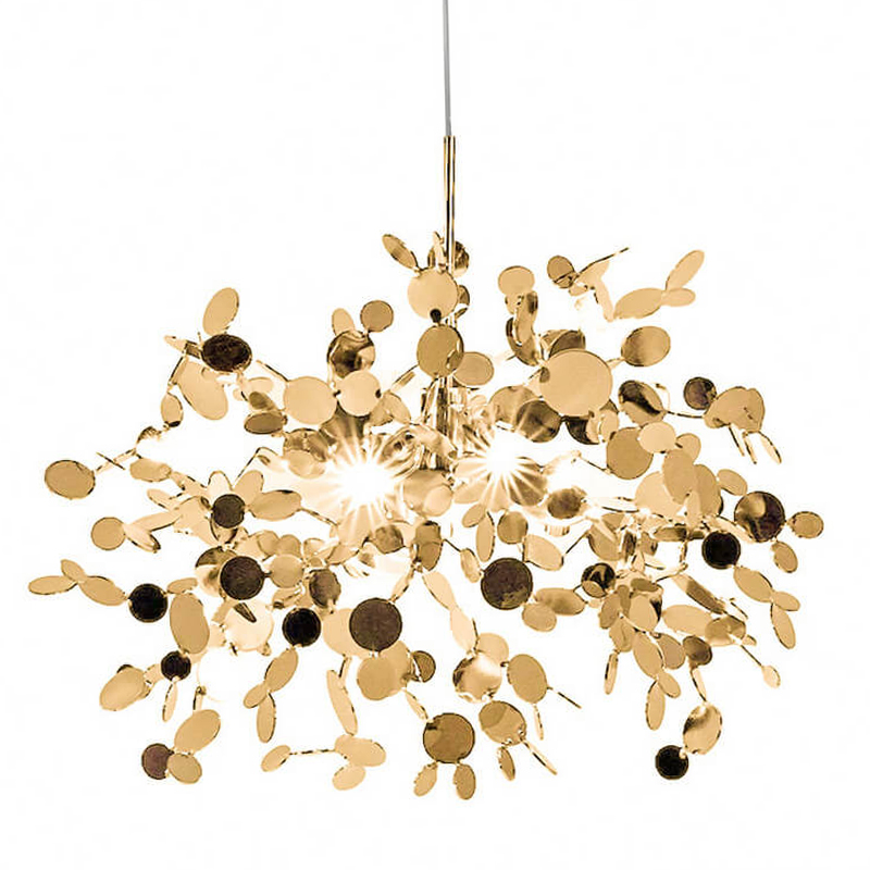 Люстра Terzani Argent Suspension Gold Pendant Lamp 85 Золотой в Сочи | Loft Concept 