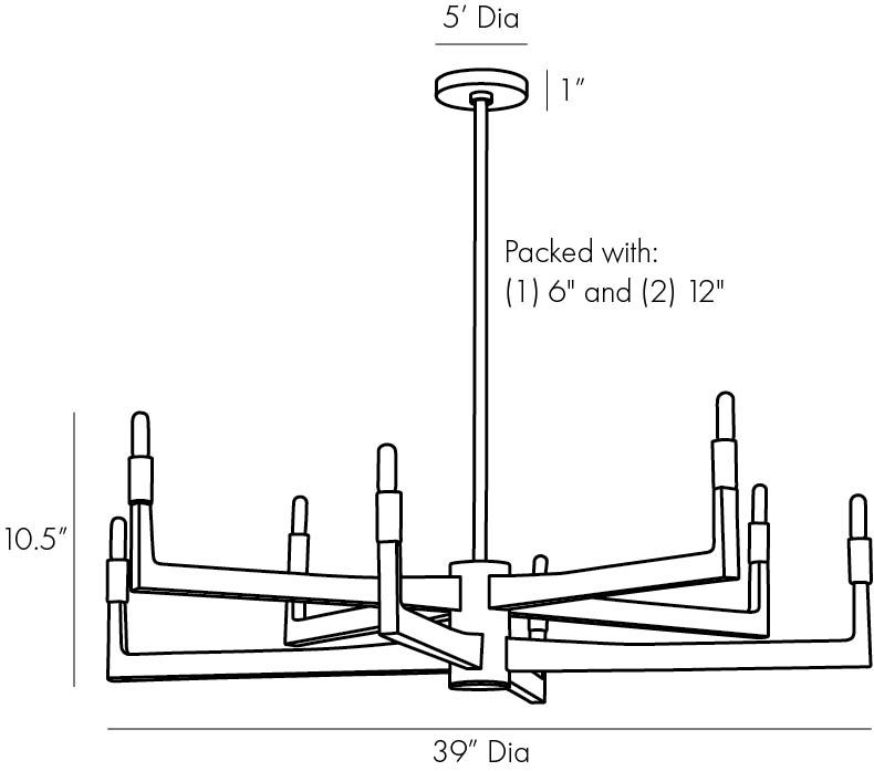 Люстра Arteriors GRIFF CHANDELIER в Сочи