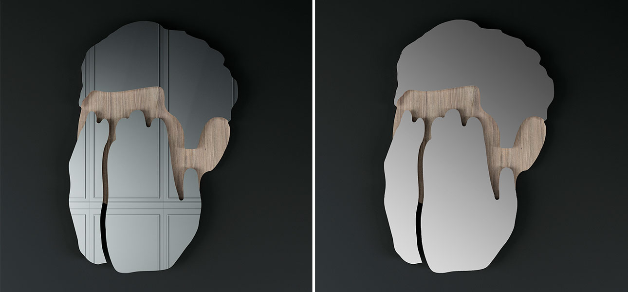 Настенное зеркало в виде лица закрытого руками Antonio Mirror - фото