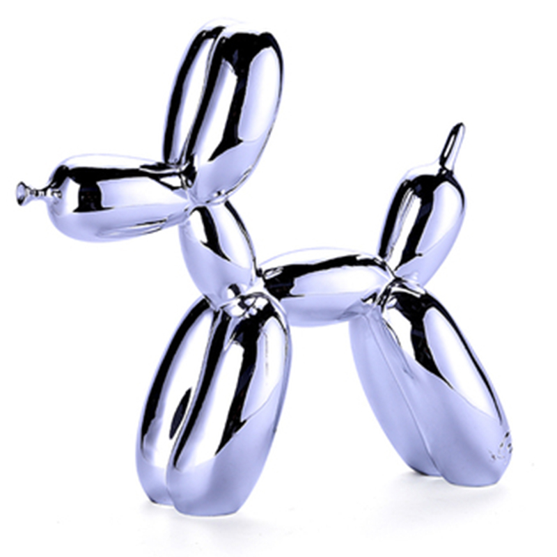 Статуэтка Jeff Koons Balloon Dog medium Silver Серебряный в Сочи | Loft Concept 