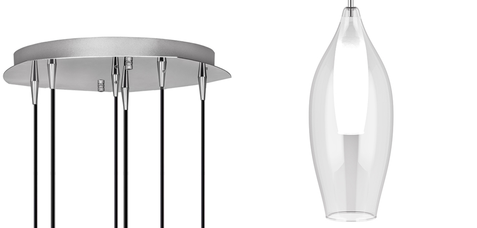 Люстра Candiano Transparent 6 Light - фото №1