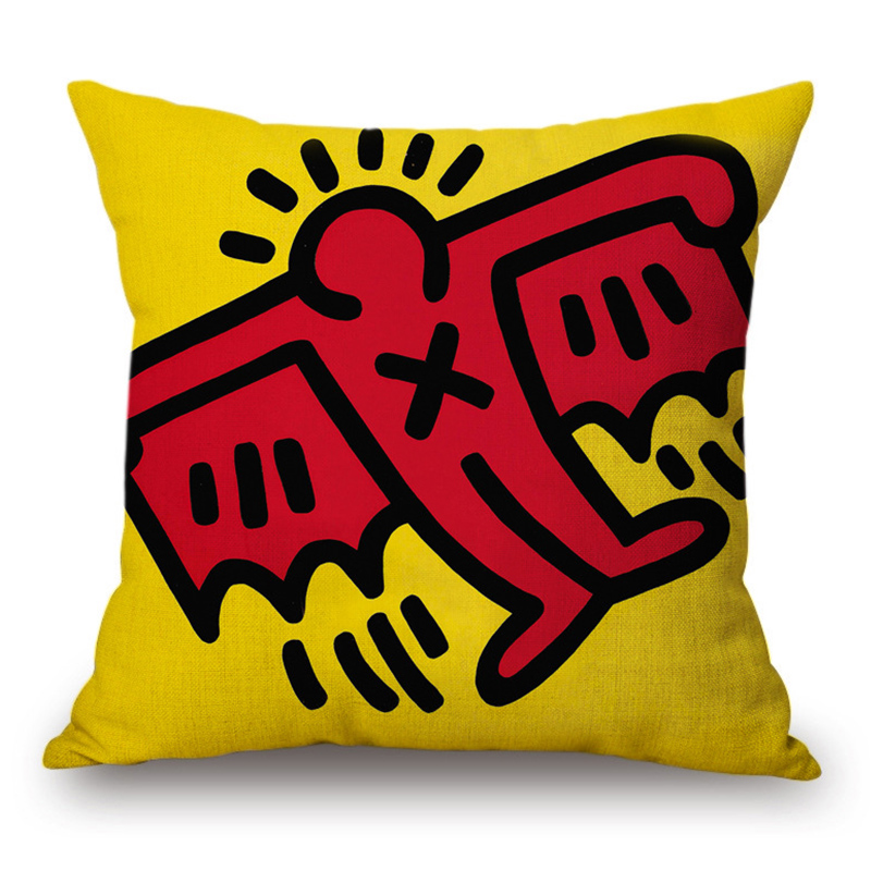 Подушка Keith Haring 18 Мульти Подушка Keith Haring 18 Мульти в Сочи | Loft Concept