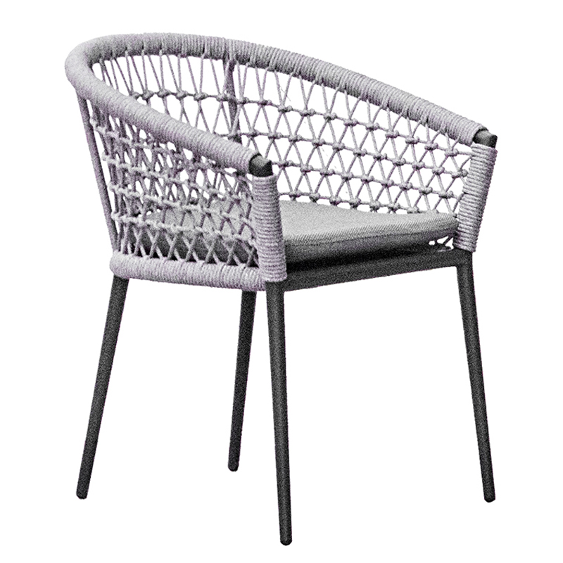 Стул Niels Outdoor Chair Серый Черный в Сочи | Loft Concept 