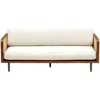 Диван Rattan Decor Sofa Ivory ivory ( слоновая кость ) Коричневый в Сочи | Loft Concept 