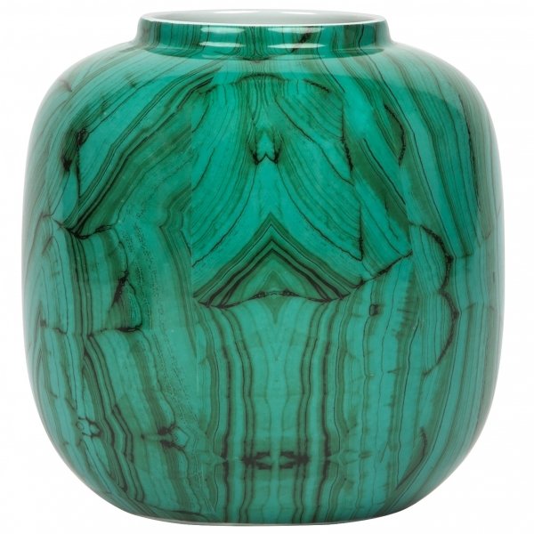 Ваза Malachite Vase Low Малахит в Сочи | Loft Concept 