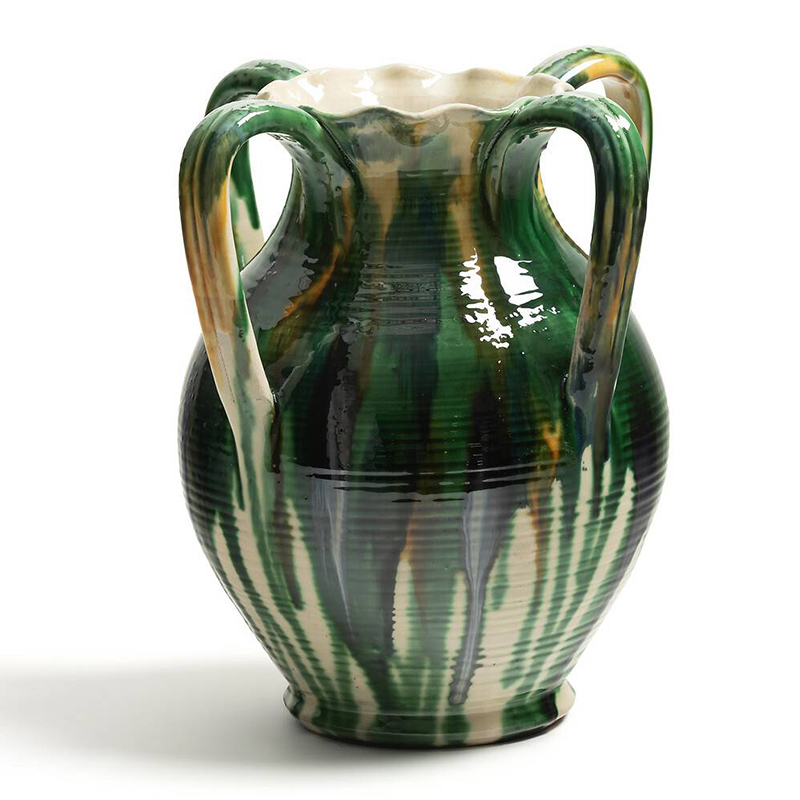 Ваза Faience Vase III Белый Зеленый Желтый Синий в Сочи | Loft Concept 