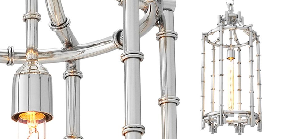 Люстра Eichholtz Lantern Vasco Steel - Loft-Concept в Сочи