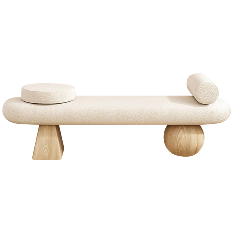 Банкетка Hollie Wooden Forms Bench Бежевый Древесина в Сочи | Loft Concept 