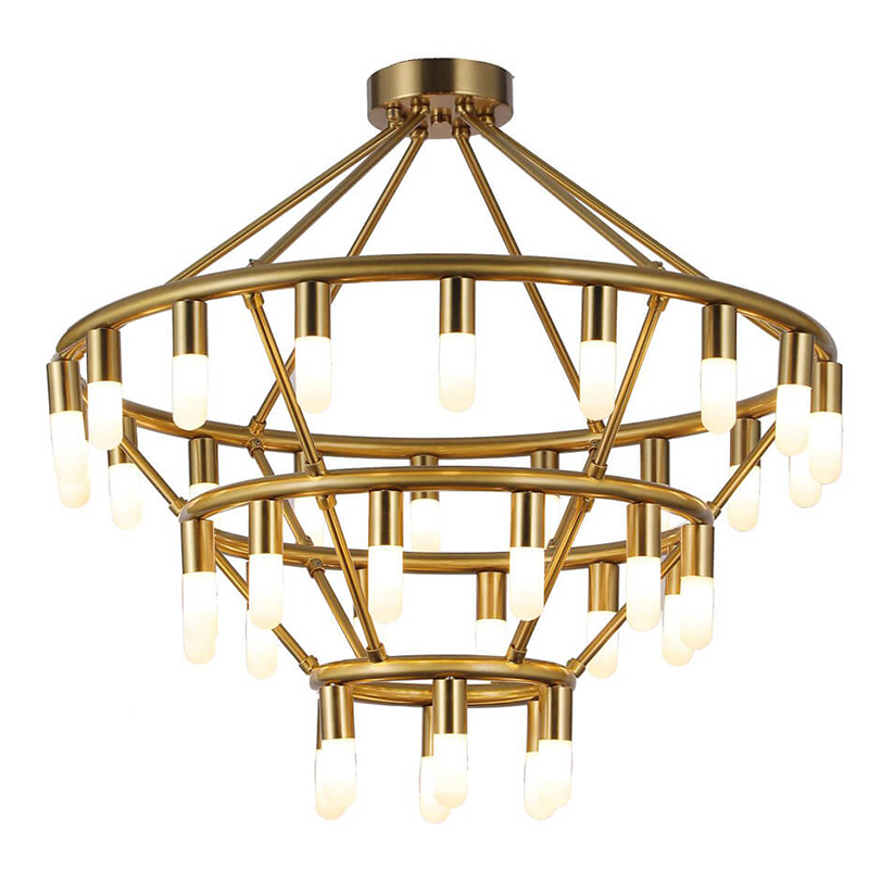 Люстра Maynor Candles Chandelier Латунь в Сочи | Loft Concept 