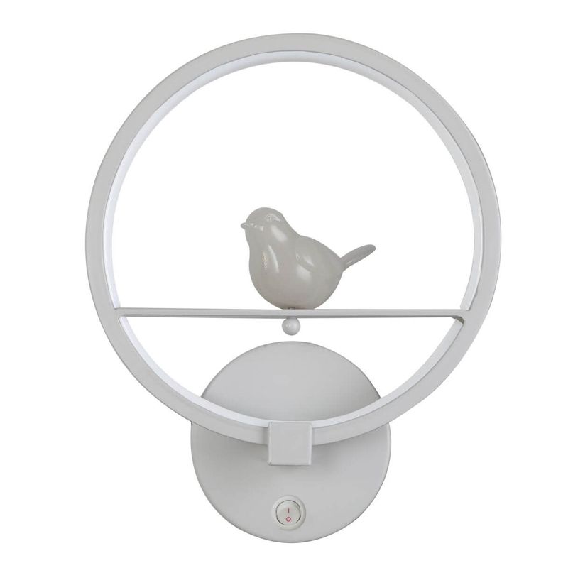 Бра Bird Ring Sconce white Белый в Сочи | Loft Concept 