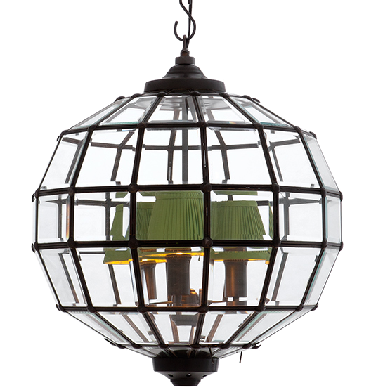 Люстра Lantern Luna Bronze S Темная бронза Прозрачный (Transparent) в Сочи | Loft Concept 