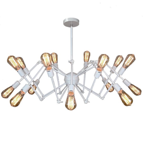 Cветильник Loft Sputnik Chandelier Spider White Белый в Сочи | Loft Concept 