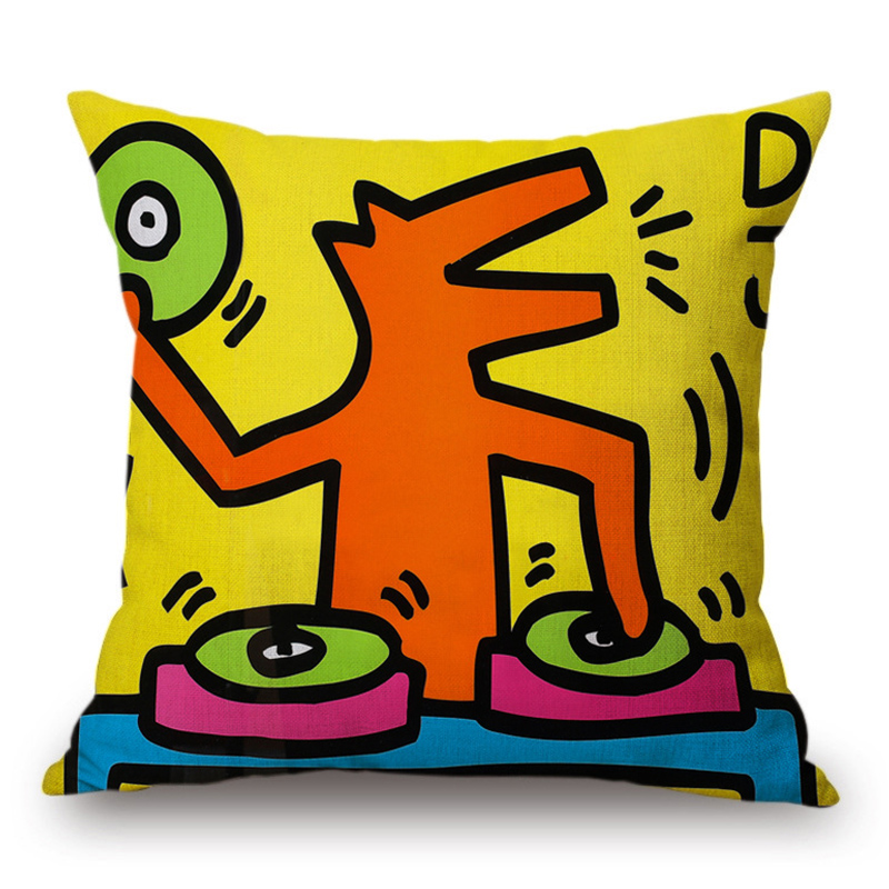 Подушка Keith Haring 3 Мульти в Сочи | Loft Concept 