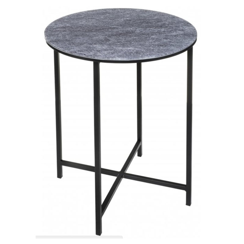 Приставной стол Zermatt Side Table round gray Серый (Gray) в Сочи | Loft Concept 