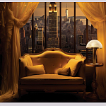 Настольная лампа c абажуром в форме купола из натурального камня  Heavenly Harmony варинант исполнения - 6 | Loft Concept в Сочи