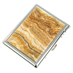 Портсигар с газовой зажигалкой из натурального камня Оникс Stone Cigarettes Cases варинант исполнения - 1 | Loft Concept в Сочи
