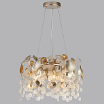Люстра с декоративными подвесками из прозрачного стекла в форме монеток FAIRYTREE Light варинант исполнения - 4 | Loft Concept в Сочи