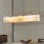 Люстра прямоугольная из фактурного стекла Chandelier Beam варинант исполнения - 6 | Loft Concept в Сочи