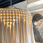 Люстра белая плетеная с кисточками Boho Tassel Chandelier варинант исполнения - 4 | Loft Concept в Сочи