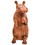 Статуэтка деревянная в виде бегемота Hippopotamus of the World варинант исполнения - 2 | Loft Concept в Сочи