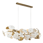 Люстра с белыми и золотистыми цветами G9 Dahlia Flowers Lamp варинант исполнения - 4 | Loft Concept в Сочи