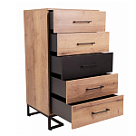 Комод с 5-ю ящиками в стиле лофт Urban Style Space варинант исполнения - 5 | Loft Concept в Сочи