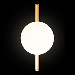 Бра с золотым основанием и белым плафоном в форме шара Bubble варинант исполнения - 5 | Loft Concept в Сочи