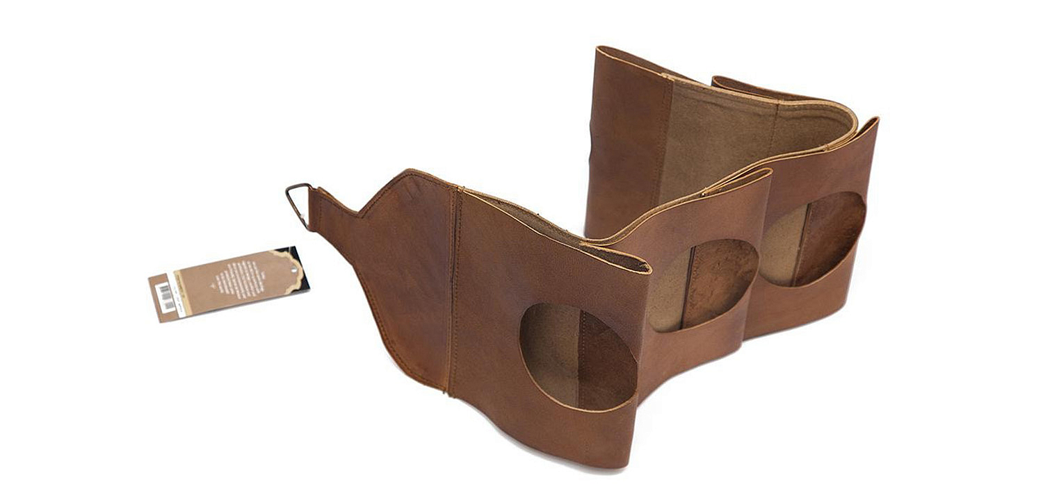 Бутылочница из кожи буйвола - Loft-Concept в Сочи