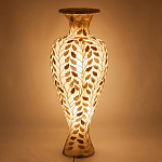 Торшер из перламутра в виде вазы Indonesian Vase варинант исполнения - 2 | Loft Concept в Сочи
