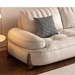 Диван кожаный с каркасом из массива дерева Furniture Medieval варинант исполнения - 3 | Loft Concept в Сочи