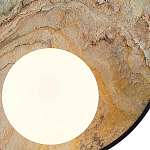 Бра круглое с каменным диском в металлической раме Sandstone Painting варинант исполнения - 3 | Loft Concept в Сочи