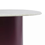 Журнальный столик овальный с мраморной столешницей Decor Showcase варинант исполнения - 3 | Loft Concept в Сочи