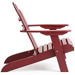 Уличное кресло из массива акации Adirondack Wooden Chair Red варинант исполнения - 4 | Loft Concept в Сочи