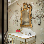 Обои ручная роспись Silk Tree Special Colourway on grey painted Xuan paper варинант исполнения - 2 | Loft Concept в Сочи